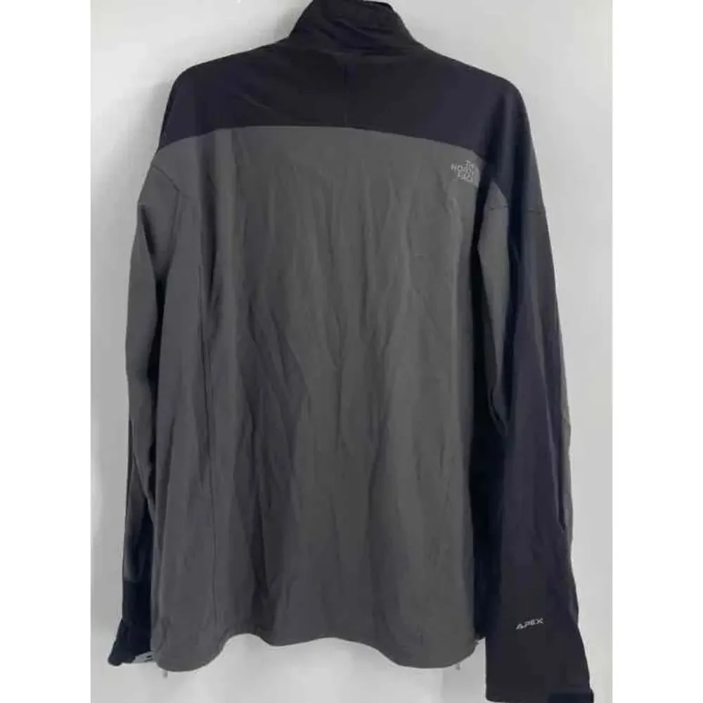 The North Face Flight Series Mens Gray Black Full Zip Windbreaker Jacket Size XL